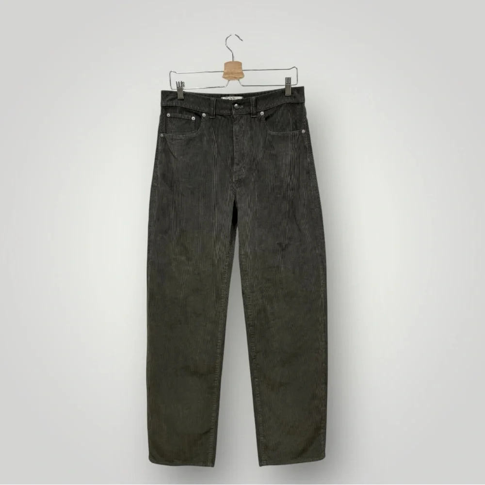 Madewell The Balloon Pant in Corduroy Graphite‎ Green Sz 29 Sample